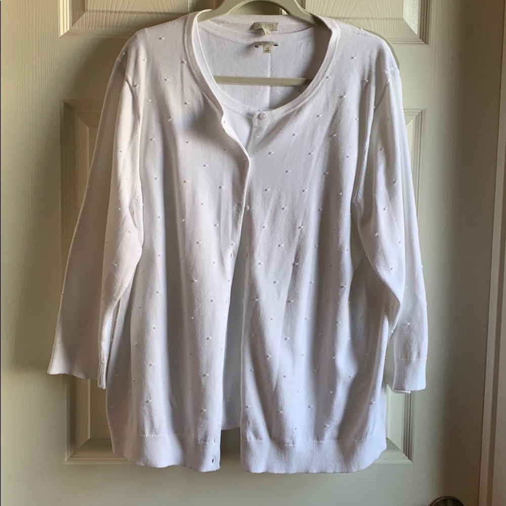Talbots White Twin Set